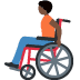 🧑🏿‍🦽 person in manual wheelchair: dark skin tone display on Twitter